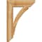Ekena Millwork Thorton Slat Rough Sawn Bracket w/ Offset Brace, Western Red Cedar, 8"W x 26"D x 38"H BKT0806X26X38THR06RWR - alternate 2